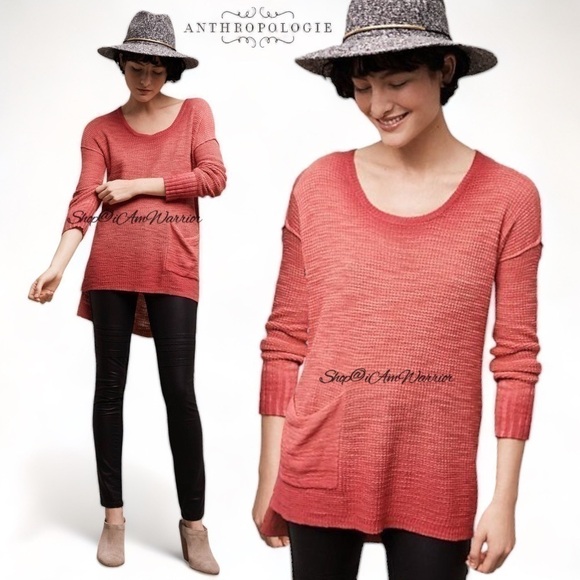 Anthropologie {Moth} ombré waffle light weight pullover *shop@iamwarrior - Picture 2 of 9